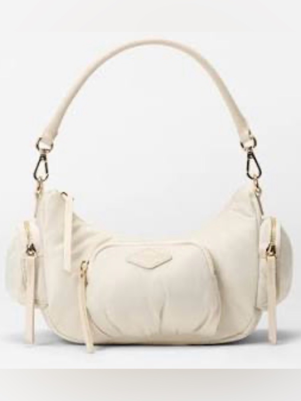 NWT - MZ WALLACE - Small Chelsea Shoulder Bag - Sandshell (cream)